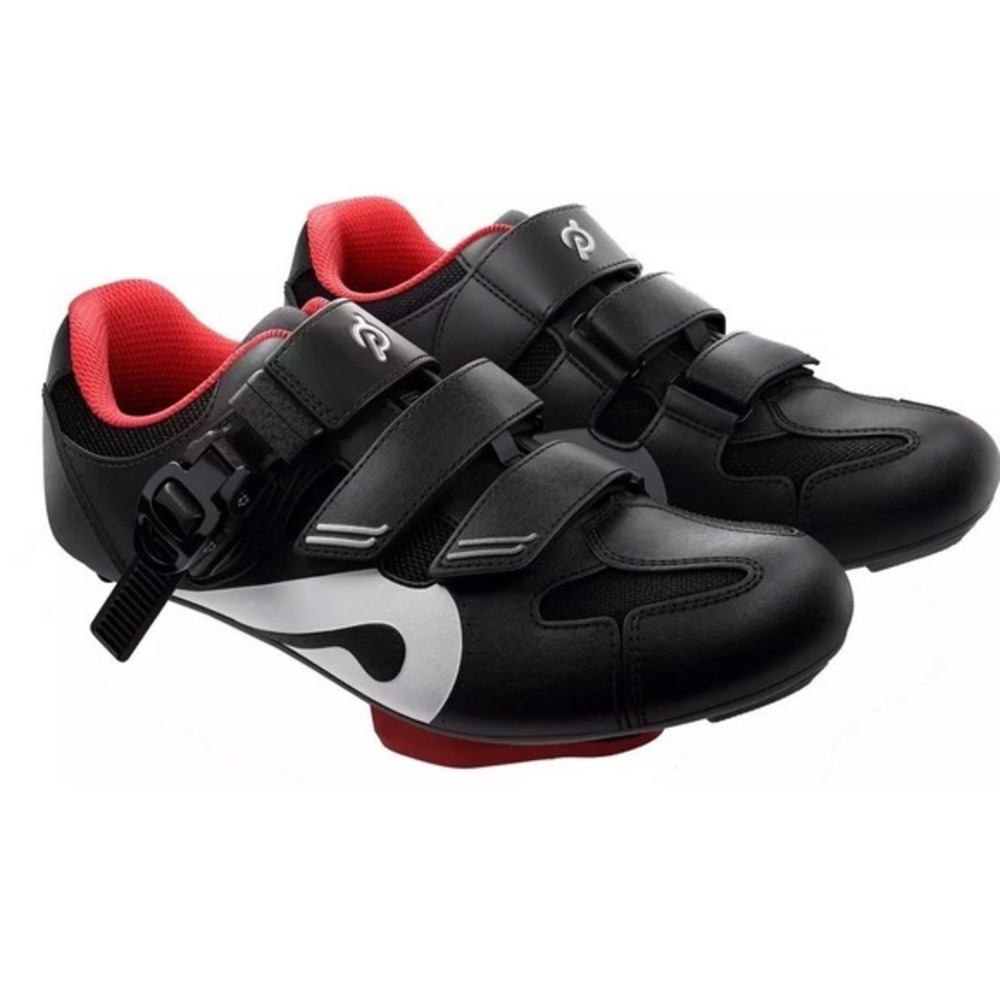 Peloton Cycling Shoes Black Red Indoor Spin Shoes with Cleats Size 43 Mens 10